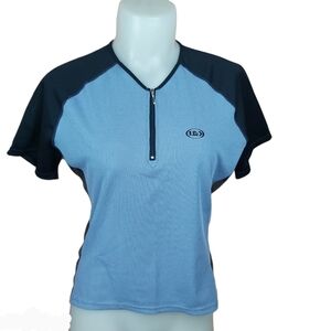 𝅺🍄3/50$🍄 Louis Garneau cycling 1/4 zip short sleeve bike shirt back pockets